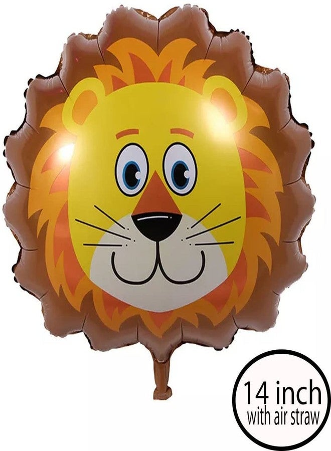 GROOVY DUDZ GROOVYDUDZ Jungle Theme 1st Birth day Decoration Combo - 54 Pcs Happy 1 Year Birth day Party Kit for Baby Boy & Girl with Safari Animals, Balloons, Banner & Party Accessories - Image 5